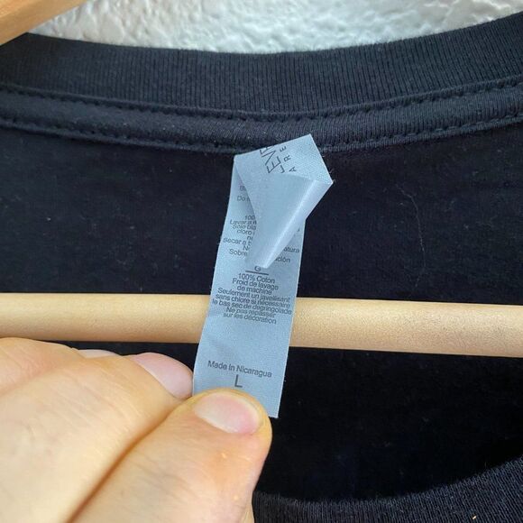 Slimez DJ EDM Spine Snappa Black Long Sleeve Shirt Men's Large - Picture 3 of 4